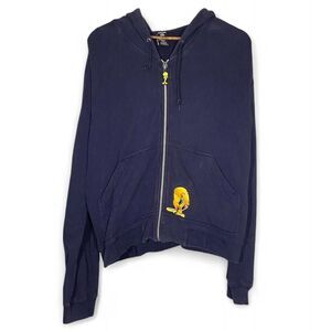 vintage 1998 Looney tunes tweety zip up hoodie
